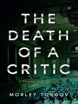 The Death of a Critic - ebook